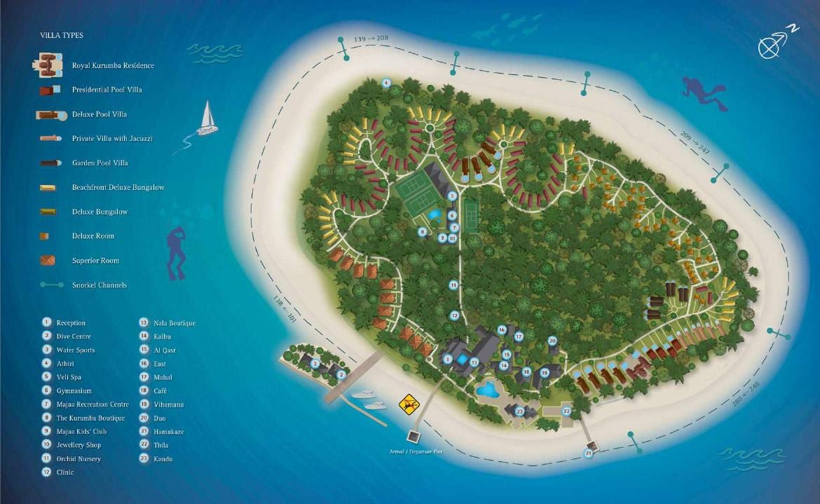 kurumba maldíveyjar grípa kort