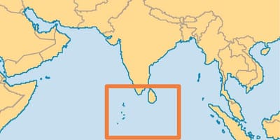 Maldives eyju staðsetningu á heiminum kort